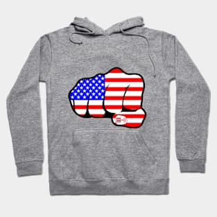 9-11 Stars and Stripes Fist Hoodie